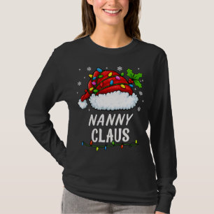 NANNY CLAUS Matching Family Christmas Pajama T-Shirt