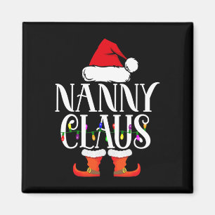 Nanny Claus Santa Funny Christmas Family Pyjamas G Magnet