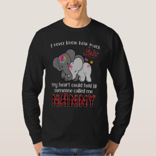 Nanny Elephant Baby Elephant Cute New Grandma Anno T-Shirt