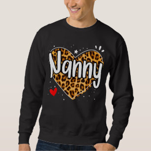 Nanny For Women Grandma Mother's Day Christmas Bir Sweatshirt