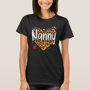 Nanny For Women Grandma Mother's Day Christmas Bir T-Shirt