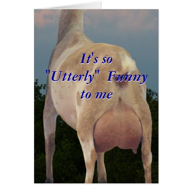 Nanny Goat Humourous Card- customise any occasion (Front)