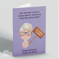 Nanny No Pants Funny Birthday