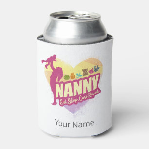 Nanny Nursemaid Vintage Babysitter Childcare Nurse Can Cooler