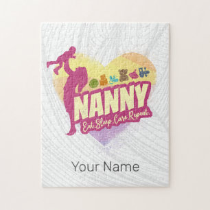 Nanny Nursemaid Vintage Babysitter Childcare Nurse Jigsaw Puzzle