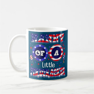 Nanny Of A Little Firecracker 4th of July Coffee Mug