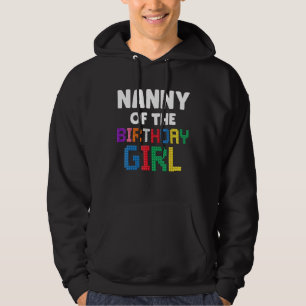 Nanny of the Birthday Girl Master Builder Bricks B Hoodie