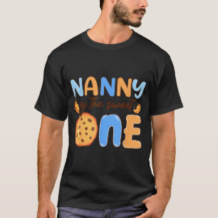 Nanny Of The Sweet One Cookies And Milk Birthday P T-Shirt