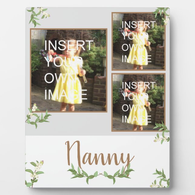 Nanny Personalized Multi Photo Plaque (Front)