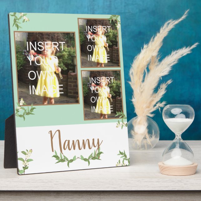 Nanny Personalized Multi Photo Plaque (Side)