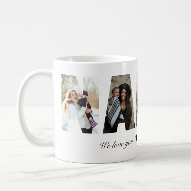 Nanny Photo Collage Coffee Mug (Left)