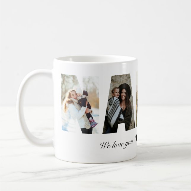 Nanny Photo Collage Coffee Mug (Left)