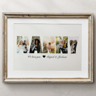 Nanny Photo Collage Gift for Grandma Poster