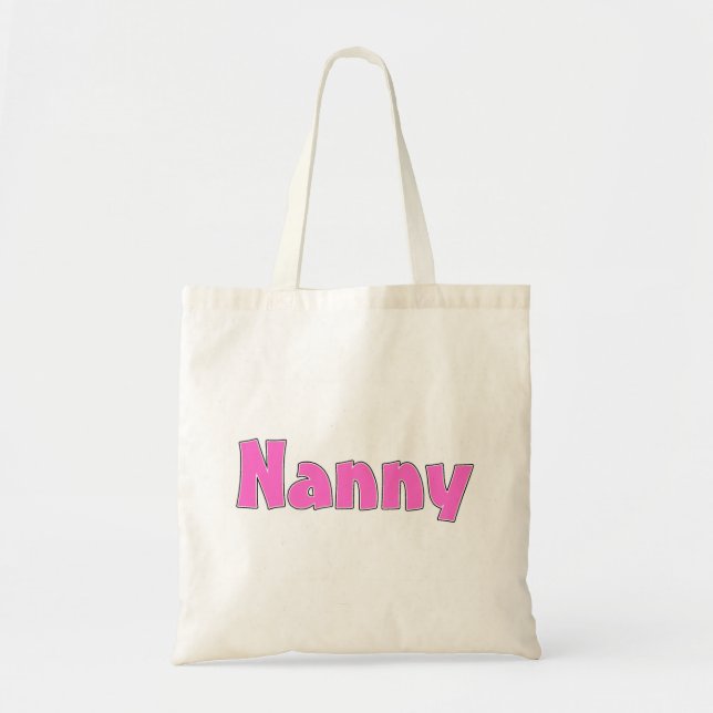 Nanny Pink Tote Bag (Front)