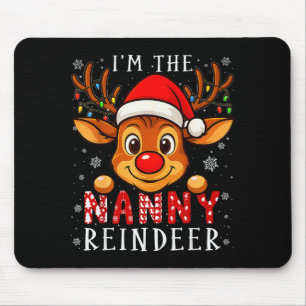 Nanny Reindeer Christmas Family Matching Pajama Fu Mouse Pad