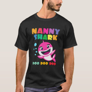 Nanny Shark Doo Doo Funny Baby Mummy Kids T-Shirt