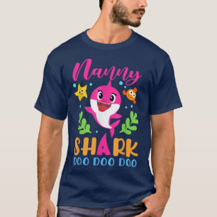 Nanny Shark  Nanny Shark Lover Family Mothers Day5 T-Shirt