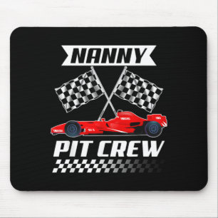Nanny t Crew Racing Family Race Car Birthday Boy Mouse Pad