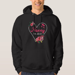 Nanny To Grandma 2023 Pregnancy Announcement Hoodie