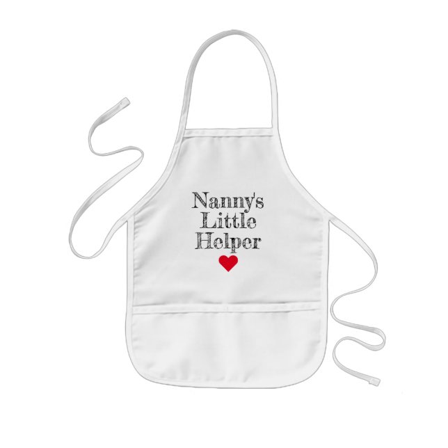 Nanny's Little Helper Grandkids Kids' Apron (Front)