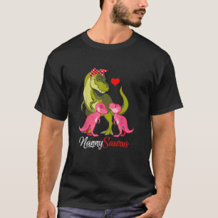 Nannysaurus Nanny Saurus Dinosaur T-Shirt