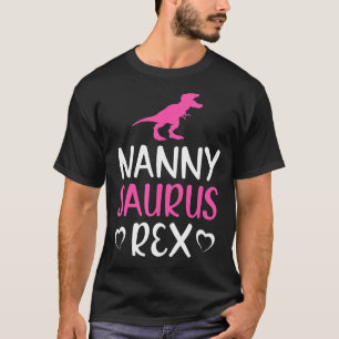 Nannysaurus Rex Dinosaur Nanny Saurus Family T-Shirt