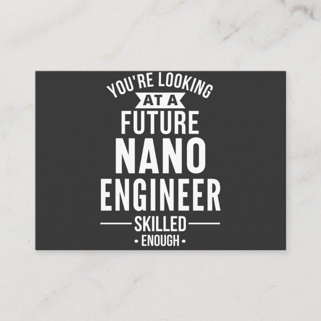 NANO engineer gift Business Card (Front)