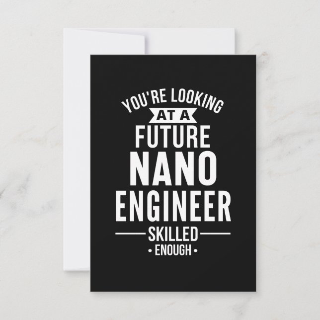NANO engineer gift Card (Front)