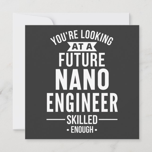 NANO engineer gift Invitation (Front)