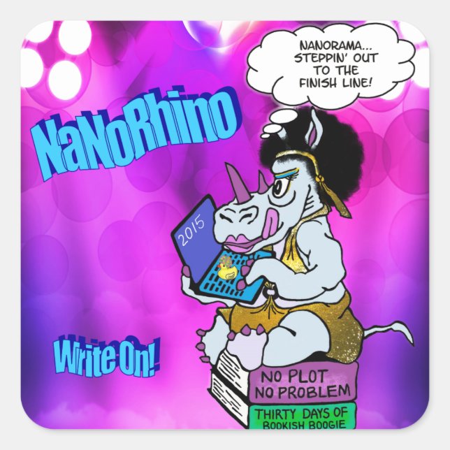 nanorhino 2015 square sticker (Front)
