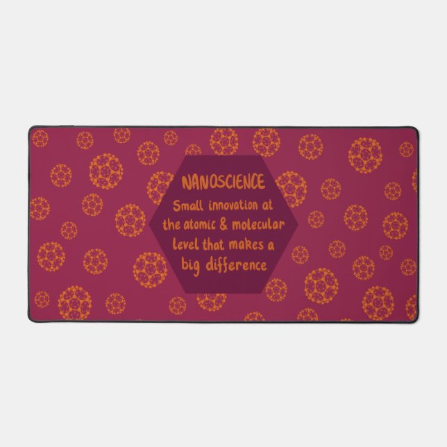Nanoscience Fullerene Desk Mat (Front)