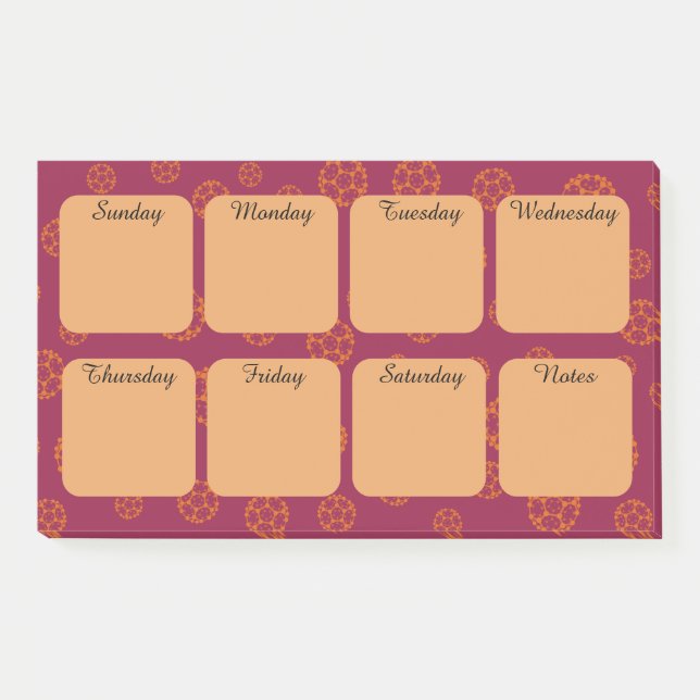 Nanoscience Fullerene Post-it Notes (Front)
