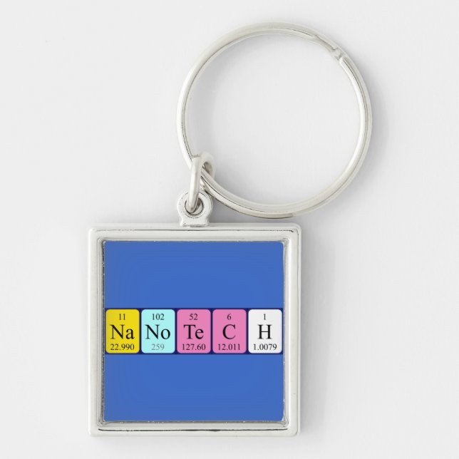 Nanotech periodic table name keyring (Front)