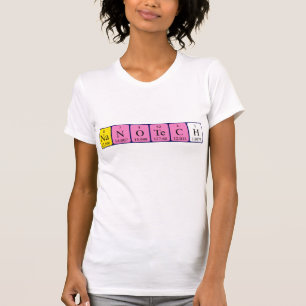 Nanotech periodic table name shirt