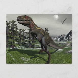 Nanotyrannus dinosaur - 3D render Postcard
