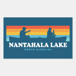 Nantahala Lake North Carolina Canoe Rectangular Sticker
