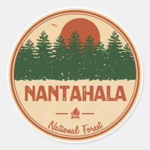 Nantahala National Forest Classic Round Sticker