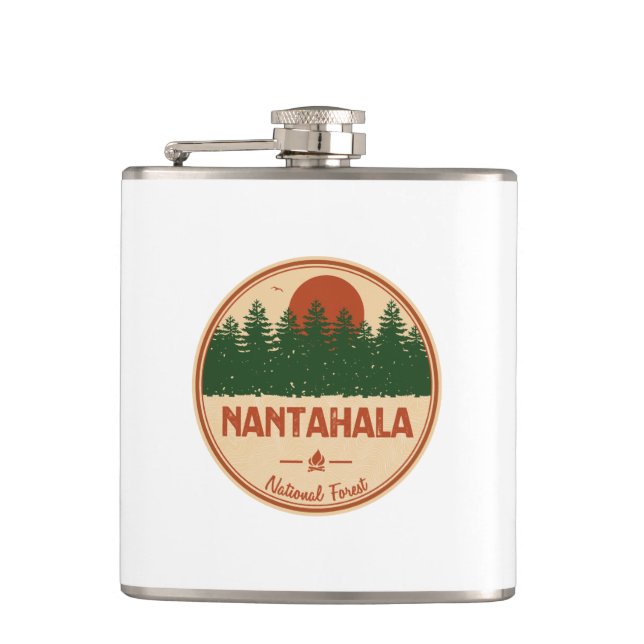 Nantahala National Forest Hip Flask (Front)