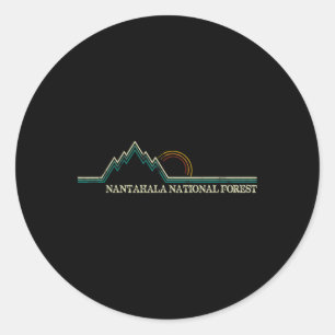 Nantahala National Forest North Carolina Hiking Ca Classic Round Sticker