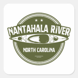 Nantahala River, North Carolina Square Sticker