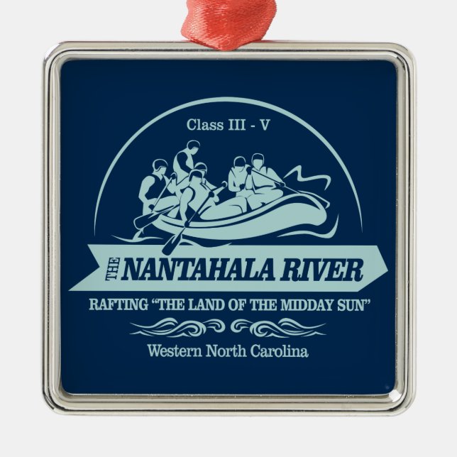 Nantahala River (rafting2) Metal Ornament (Front)