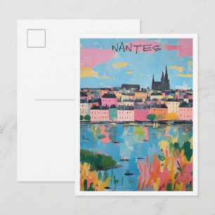 Nantes France Travel Aesthetic Postcard