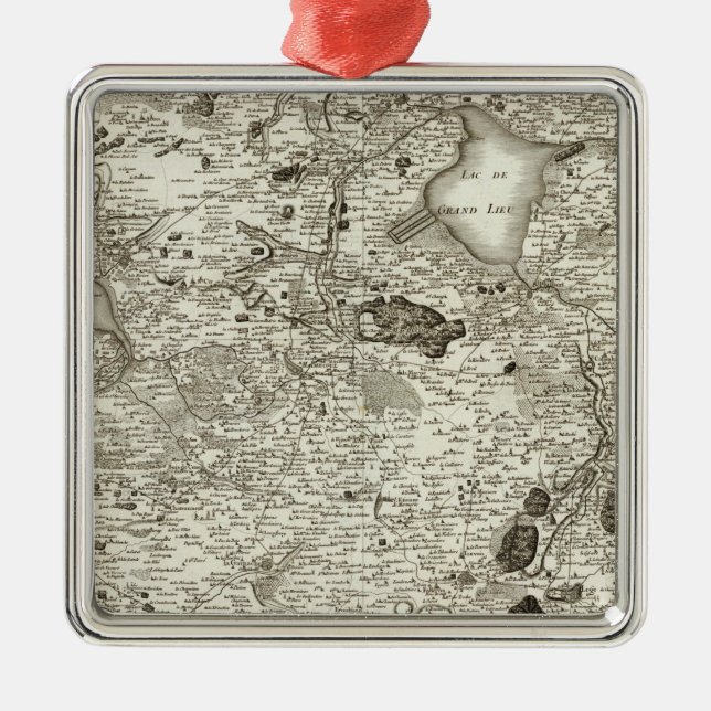 Nantes Metal Tree Decoration (Front)
