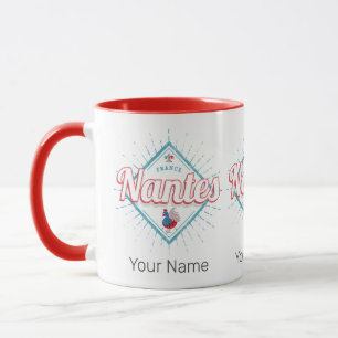 Nantes Pays de la Loire France Rooster Vintage Mug