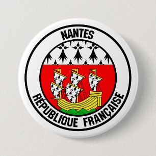 Nantes Round Emblem 7.5 Cm Round Badge