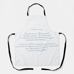 Nantucket 30 Miles Out to Sea Apron