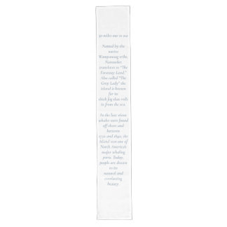 Nantucket 30 Miles Out to Sea Table Runner