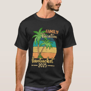 Nantucket Beach Massachusetts Family Vacation 2025 T-Shirt