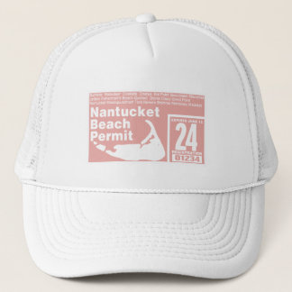 Nantucket Beach Permit 2024 salmon Trucker Hat