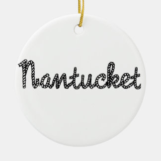 Nantucket Black Ceramic Tree Decoration